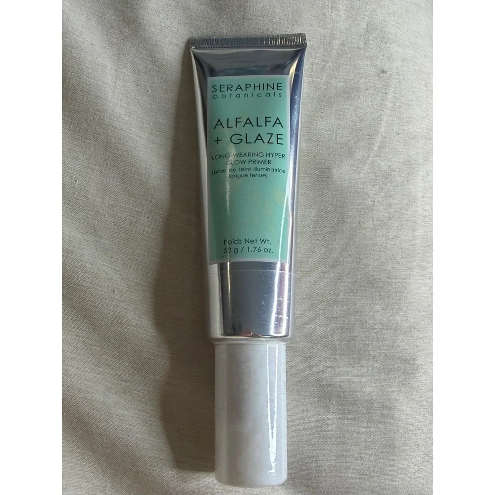 GLOW Seraphine Botanicals Alfalfa + Glaze Primer Unisex 1.76oz Green Like New